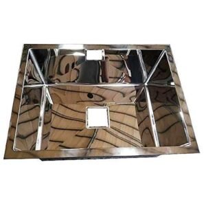 HAPPY HOMES Modular Kitchen Sink (24x18x10 Inch), GLOSSY MIRROR FINISH Stainless Steel with Nano-Waterproof Undercoated